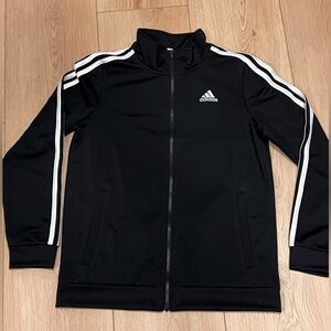 Adidas Black Jacket with White Accents